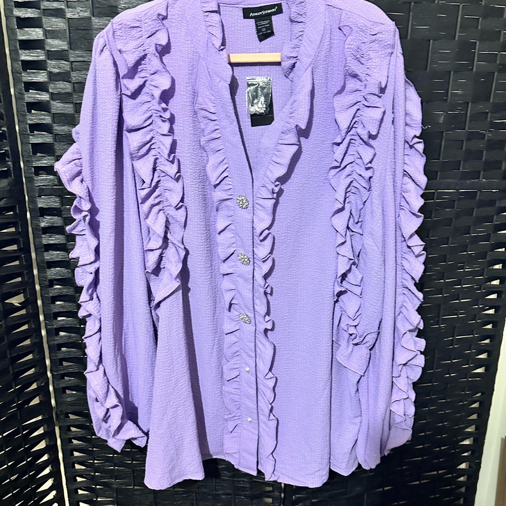 Bundle of 3 Ruffled and Lace Blouses - New 24 and 22/24